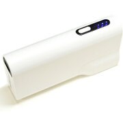 AC充電器＋モバイルバッテリー 2A 5200mAh ホワイト RBBA045