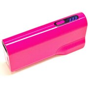 AC充電器＋モバイルバッテリー 2A 5200mAh マゼンダ RBBA046
