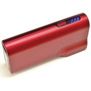 AC充電器＋モバイルバッテリー 2A 5200mAh レッド RBBA048