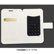 6SFWCWTPO [ShinySplendor マルチフリップケース ホワイトクロスウェーブ ピンクオレンジ]