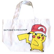 マチ付コットンバッグ サトシのピカチュウ [キャラクターグッズ]