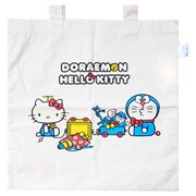 エコマーク付コットンバッグ ドラえもん×ハローキティ ドラえもんとキティ [キャラクターグッズ]