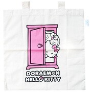 エコマーク付コットンバッグ ドラえもん×ハローキティ どこでもドア [キャラクターグッズ]