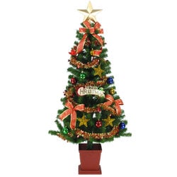 ヨドバシ Com カサハラ クリスマス用品 ポット付きクリスマスツリーセット 150cm レッド 通販 全品無料配達