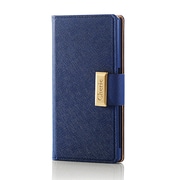 PM-SOZ5PLFBBU [Xperia Z5 レザーカバー スナップ女子 ブルー]