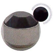 ナウコマグネットピアス ブラック×シルバー MG003