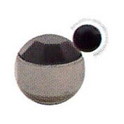 ナウコマグネットピアス ブラック×シルバー MG009