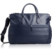21599 牛革付属国産ビジネスバッグ ネイビー [ビジネスバッグ]