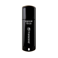 USBメモリ USB 2.0対応 キャップ式 16GB ブラック TS16GJF350