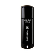 USBメモリ USB 2.0対応 キャップ式 16GB ブラック TS16GJF350