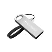 USBメモリ USB 2.0対応 キャップレス式 耐衝撃 防滴 防塵 32GB シルバー TS32GJF520S