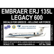 RVH72066 [1/72 エンブラエル ERJ 135L レガシー600 ギリシャ空軍]