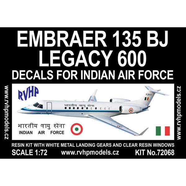RVH72068 [1/72 エンブラエル 135BJ レガシー600 インド空軍]