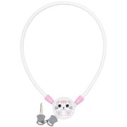 P-158 キャラクターワイヤーロック ホワイト ネコ 136-00011