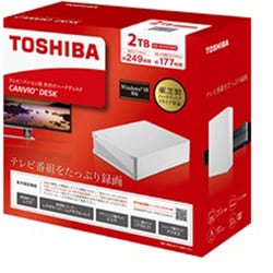 TOSHIBA 外付けHDD 2テラバイト HD-EF20TWB