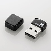 USBメモリ USB2.0 小型 キャップ付 16GB ブラック MF-SU2B16GBK