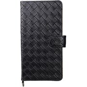 BSMPXZ5CLABK [Xperia Z5用 レザーケース 編み込み調 ブラック]