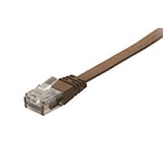 カテゴリー6準拠 フラットLANケーブル より線 ブラウン 1m GH-LC6F1BR