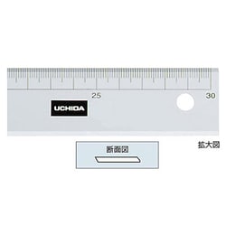 ヨドバシ.com - ウチダ製図器 UCHIDA 直線定規 再生アクリル製