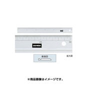 溝線定規 再生アクリル製 60cm型 014-0078