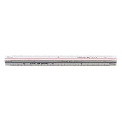 FAX COPY用三角スケール 副尺なし 15cm 1-882-0702