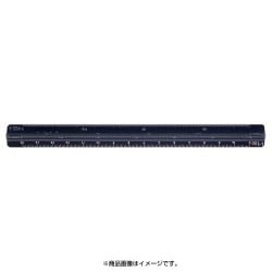 アルミ三角スケール 模型用 オールアルミ製 20cm ブラック 014-0124