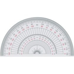 半円分度器 15cm型 1-822-0103