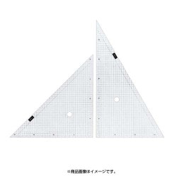 方眼三角定規 5mm方眼 24cm型 7-470-0003
