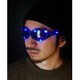 光るフラッシュサングラス ブルー [パーティーグッズ]