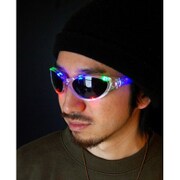 光るフラッシュサングラス レインボー [パーティーグッズ]