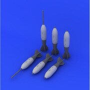 EDU632057 M117爆弾 (6個入り) [1/72 ブラッシン・レジンパーツシリーズ]