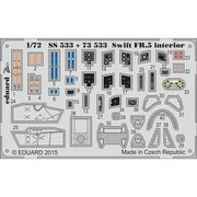 EDUSS533 スイフト FR.5 内装パーツセット (エアーフィックス用) [1/72 エッチングパーツズームシリーズ]