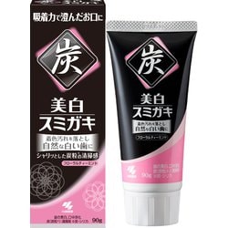 美白スミガキ 炭粒（炭・シリカ）配合 ハミガキ 歯磨き粉 フローラルティーミントの香り 90g