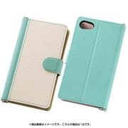 RT-RXPH2LBC7/TAW [docomo Xperia Z5 Compact SO-02H ブックレザーケース 合皮 バイカラー ターコイズ/ホワイト]