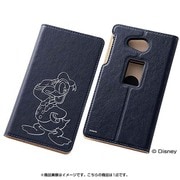 docomo AQUOS ZETA SH-01H ブックレザーケース(合皮) ディズニー ホットスタンプ ドナルド RT-DAQH1I/DD