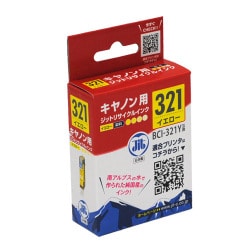 互換リサイクルインクカートリッジ キヤノン BCI-321Y イエロー 日本製 JIT-KC321Y
