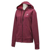 JXK81-AA8018-J/OT [SEASONAL TRAINING フリース フルジップジャケット レディース OTサイズ ダークレッド/カラードヘザー/マットシルバー]
