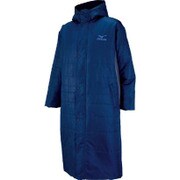32JE566314 [中綿ロングコート ディープネイビー×チャコール L （UNISEX）]