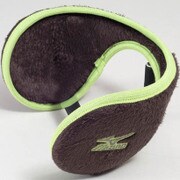 A60BH35407 [イヤーウォーマー チャコール×ライム （UNISEX）]