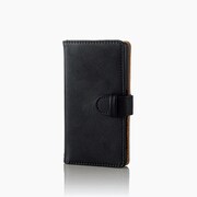 PD-SO02HPLFSNBK [Xperia Z5 Compact SO-02H用 レザーケース 横フラップ スナップ付 ブラック]