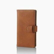 PD-SO02HPLFSNBR [Xperia Z5 Compact SO-02H用 レザーケース 横フラップ スナップ付 ブラウン]