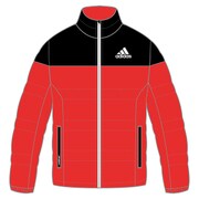 AAY68-AB3092-J130 [パデットジャケット TCOS SPORTS キッズ 130cm ビビッドレッドS13/ブラック]