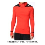 APW58-AC1886-J/L [クライマヒート テックフィット HEROロングスリーブシャツ メンズ Lサイズ ボールドオレンジ/ブラック]