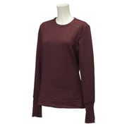 APY40-AC2307-J/L [クライマヒート SEASONAL TRAINING 長袖アンダーシャツ レディース Lサイズ ダークレッド]