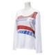 BCO10-AH7290-J/L [SC ドットグラフィックロングスリーブTシャツ レディース Lサイズ ホワイト]