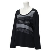 BCO10-AH7292-J/L [SC ドットグラフィックロングスリーブTシャツ レディース Lサイズ ブラック]