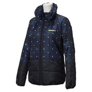 BCO22-AH7327-J/M [SC パターンライトパデッドジャケット レディース Mサイズ ブラック/フローズンイエロー F15]