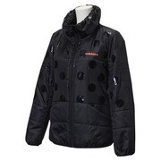 BCO22-AH7329-J/L [SC パターンライトパデッドジャケット レディース Lサイズ ブラック/フラッシュレッド S15]