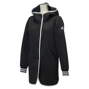BCZ27-AH8406-J/L [adidas24/7 ライトパデット コート ミドルタケ レディース Lサイズ ブラック]