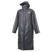 BDE01-AH9071-J/M [3ストライプ ロングコート メンズ Mサイズ ブラック]
